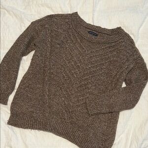 American Eagle Outfitters Brown Crew Neck Sweater